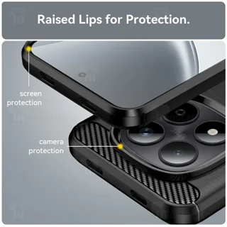 قاب فیبر کربنی شیائومی Xiaomi Redmi Note 15 Pro Plus 5G Rugged Armor Fiber Carbon - تصویر 5