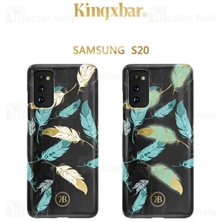 قاب فانتزی سامسونگ Samsung Galaxy S20 Kingxbar Swarovski Spring Gold Feather - تصویر 2