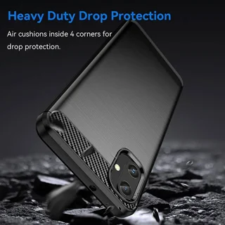 قاب فیبر کربنی سامسونگ Samsung Galaxy A05 Rugged Armor Fiber Carbon - تصویر 4