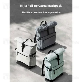 کوله شیائومی Xiaomi Mijia Rolled-edge Casual Backpack MJXXB01RM مناسب برای لپ تاپ 15.6 - تصویر 5