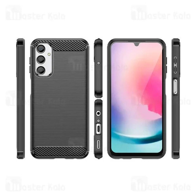 قاب فیبر کربنی سامسونگ Samsung Galaxy A17 Rugged Armor Fiber Carbon - تصویر 3