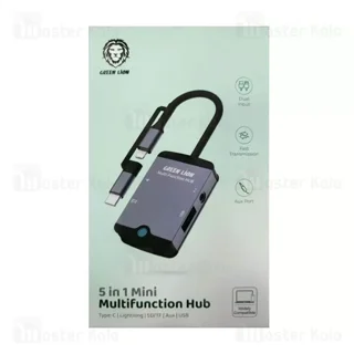 هاب 5 پورت تایپ سی گرین لاین Green Lion GN5IN1MINIHB - تصویر 3