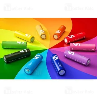 پک 10 تایی باتری رنگین کمانی قلمی شیائومی مدل Xiaomi ZI5 LR06 Alkaline AA - تصویر 5