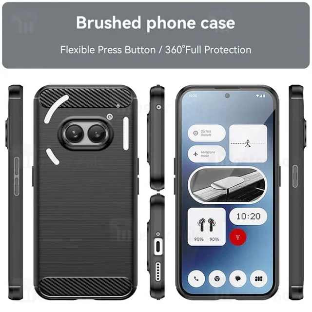 قاب فیبر کربنی ناتینگ Nothing Phone 2a Rugged Armor Fiber Carbon - تصویر 3