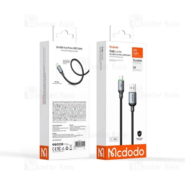کابل میکرو یو اس بی مک دودو Mcdodo CA-6620 طول 1 متر شدت جریان 2 آمپر - تصویر 7