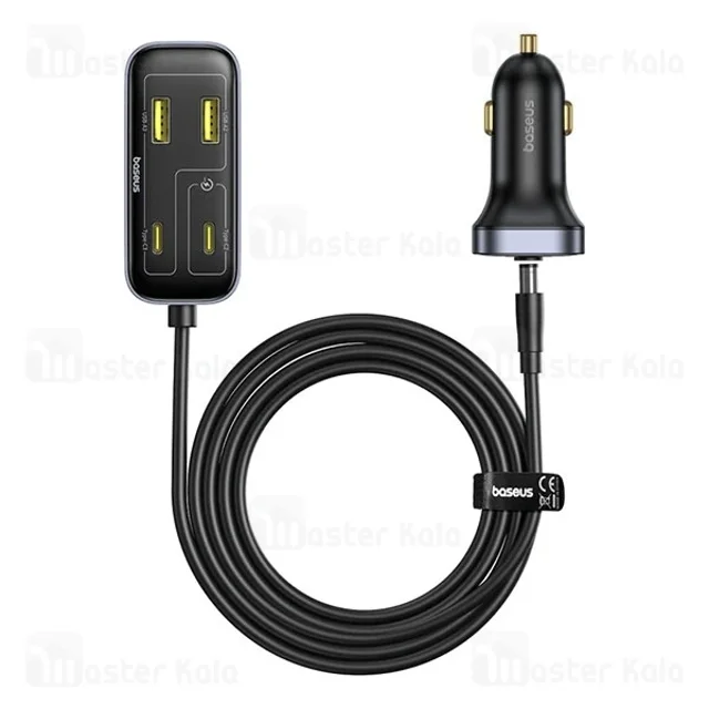 شارژر فندکی بیسوس Baseus BackseatPal L1 C00081100121 دارای 6 پورت و توان 110 وات - تصویر 4