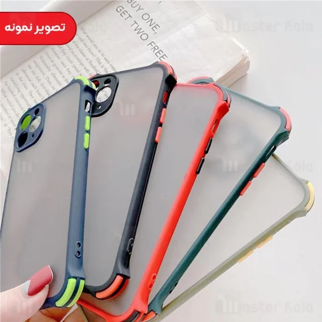 قاب مات ضد ضربه اینفینیکس Infinix Smart 6 Shockproof Hybrid Matte Back Case - تصویر 3
