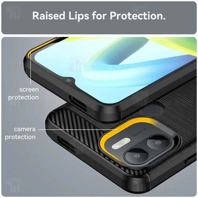 قاب فیبر کربنی شیائومی Xiaomi Redmi A1 Plus / A2 Plus Rugged Armor Fiber Carbon - تصویر 4