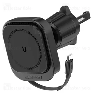 هولدر و شارژر وایرلس دریچه کولری مگ سیف ایس فست ACEFAST D32 توان 15 وات با کابل جمع شونده - تصویر 4