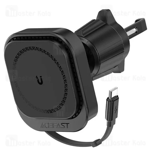 هولدر و شارژر وایرلس دریچه کولری مگ سیف ایس فست ACEFAST D32 توان 15 وات با کابل جمع شونده - تصویر 4