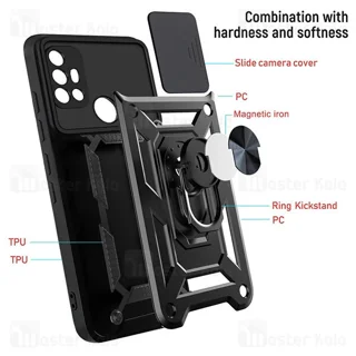 گارد محافظ ضد ضربه انگشتی Motorola Moto G20 / G30 SHUNIJA Case دارای محافظ دوربین - تصویر 7