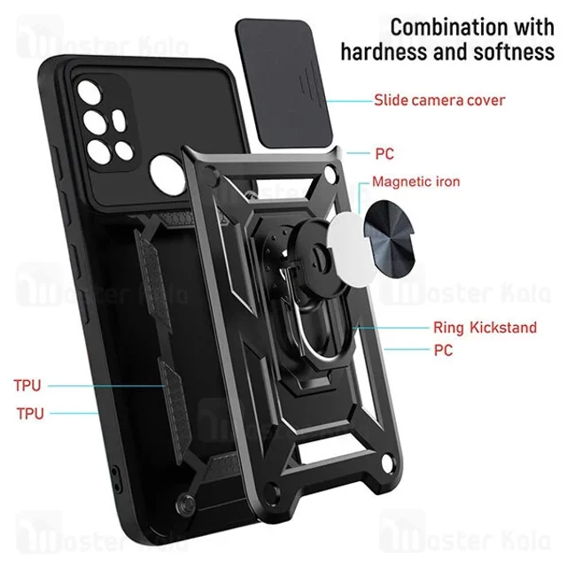 گارد محافظ ضد ضربه انگشتی Motorola Moto G20 / G30 SHUNIJA Case دارای محافظ دوربین - تصویر 7