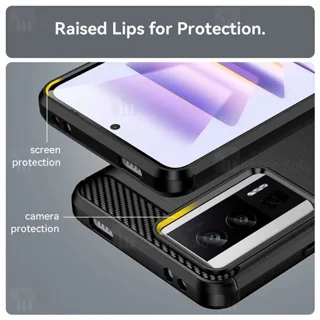 قاب فیبر کربنی شیائومی Xiaomi Poco F5 Pro / Redmi K60 Rugged Armor Fiber Carbon - تصویر 3