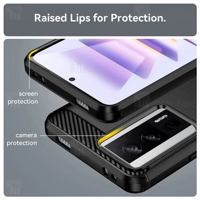 قاب فیبر کربنی شیائومی Xiaomi Poco F5 Pro / Redmi K60 Rugged Armor Fiber Carbon - تصویر 3