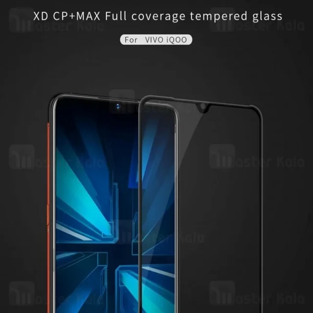 محافظ صفحه شیشه ای تمام صفحه تمام چسب نیلکین ویوو vivo iQOO XD CP+ Max - تصویر 5