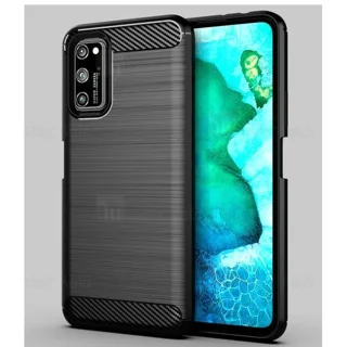 قاب محافظ ژله ای هواوی Huawei Honor V30 / V30 Pro Rugged Armor Fiber Carbon - تصویر 2