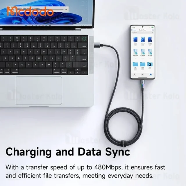 کابل Type-C مک دودو Mcdodo CA-818 طول 1.2 متر توان 30 وات - تصویر 6