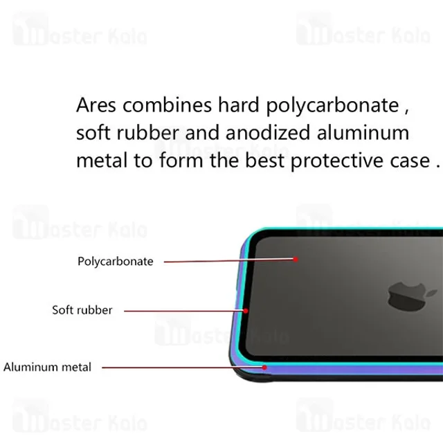 گارد ضد ضربه کی دو آیفون Apple iPhone 14 Plus K-DOO Ares Shockproof Case - تصویر 4