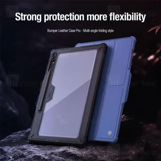 کاور چرمی هوشمند نیلکین سامسونگ Samsung Tab S9 Ultra / S10 Ultra Nillkin Bumper Leather - تصویر 4