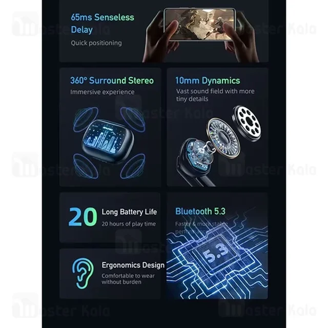 هندزفری بلوتوث اوی Awei T53 ANC - تصویر 6