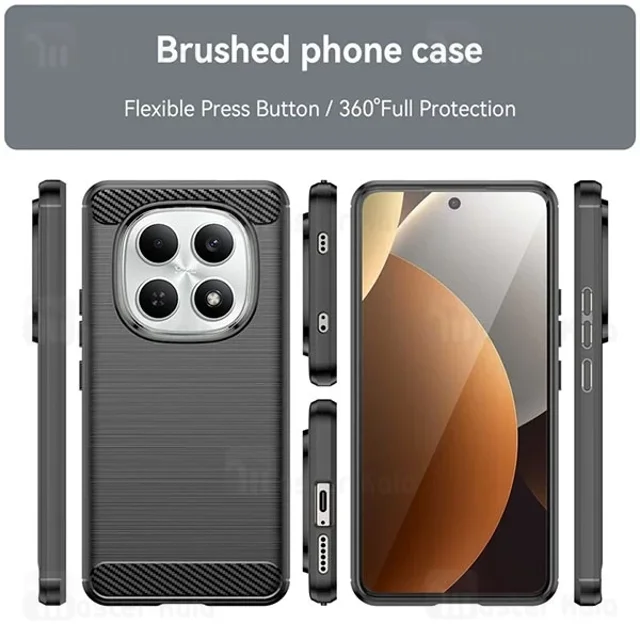 قاب فیبر کربنی شیائومی Xiaomi Redmi Note 15 4G / Note 15 5G Rugged Armor Fiber Carbon - تصویر 3