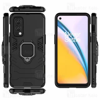 گارد ضد ضربه انگشتی وان پلاس OnePlus Nord 2 5G Black Panther KEYSION ShockProof Armor Ring - تصویر 3