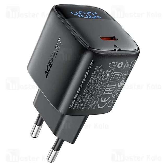 شارژر دیواری ایس فست ACEFAST A135 PD40W Fast Charger توان 40 وات - تصویر 2