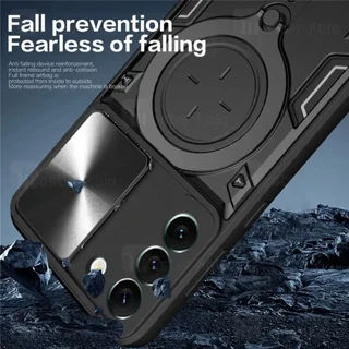 قاب ضد ضربه مگنتی Samsung Galaxy M54 5G Magnetic Support Case دارای محافظ دوربین - تصویر 4