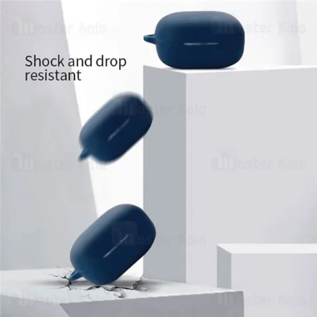 کاور محافظ سیلیکونی هندزفری کیو سی وای Xiaomi QCY Melobuds ANC HT05 دارای قلاب آویز - تصویر 7