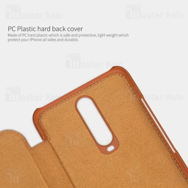 کیف چرمی نیلکین شیائومی Xiaomi Redmi K30 / Poco X2 Nillkin Qin Leather Case - تصویر 8