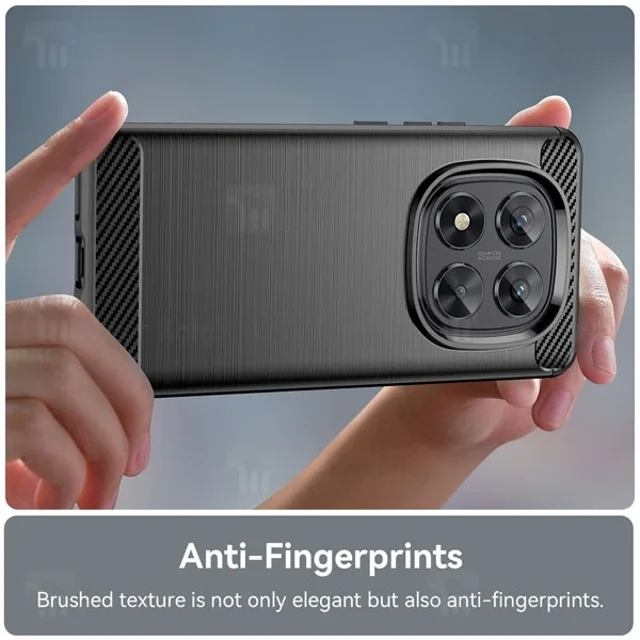 قاب فیبر کربنی شیائومی Xiaomi Redmi Note 14 Pro 5G / Poco X7 5G Rugged Armor Fiber Carbon - تصویر 6