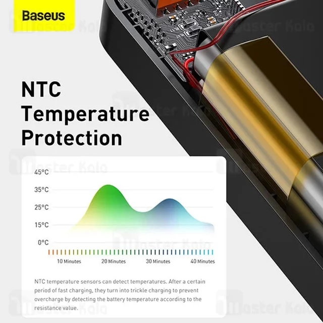 پاوربانک 10000 بیسوس Baseus Bipow Digital Display PPBD10K-X توان 20 وات - تصویر 6