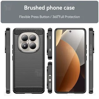 قاب فیبر کربنی شیائومی Xiaomi Redmi Note 15 Pro 4G Rugged Armor Fiber Carbon - تصویر 3
