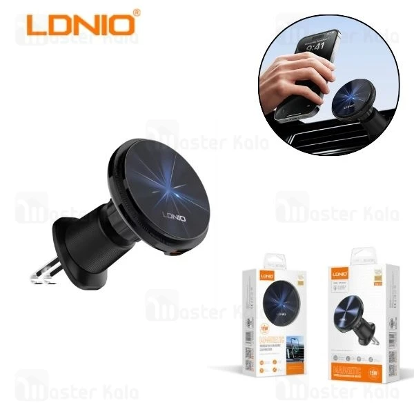 هولدر و شارژر وایرلس دریچه کولری مگنتی الدینیو LDNIO MA23 توان 15 وات