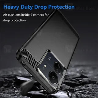 قاب فیبر کربنی شیائومی Xiaomi Poco C65 Rugged Armor Fiber Carbon - تصویر 4