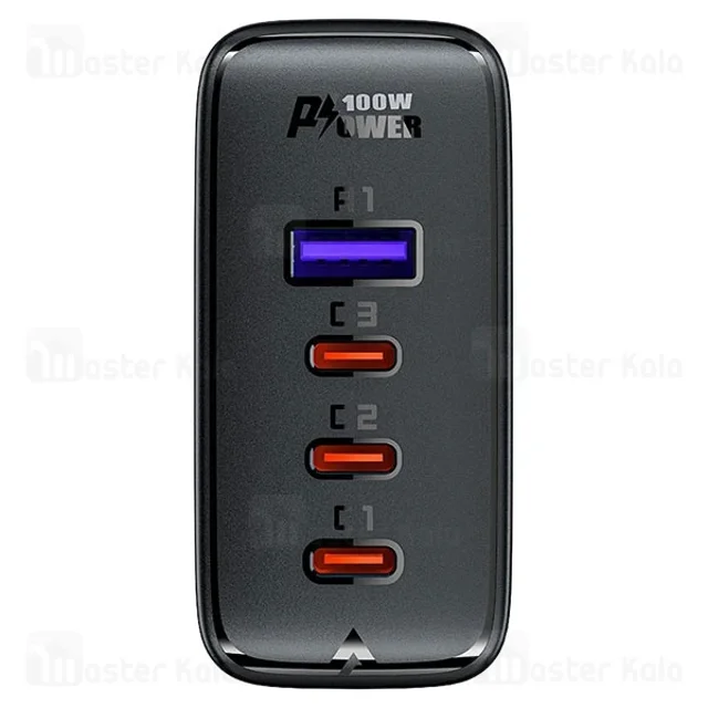 شارژر دیواری ایس فست ACEFAST A37 PD100W GaN Fast Charger توان 100 وات همراه با کابل - تصویر 5