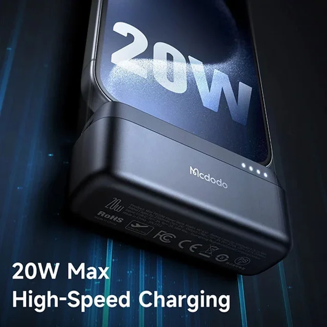 پاوربانک 5000 مک دودو Mcdodo MC-6302 توان 20 وات همراه با کانکتور Type-C - تصویر 6