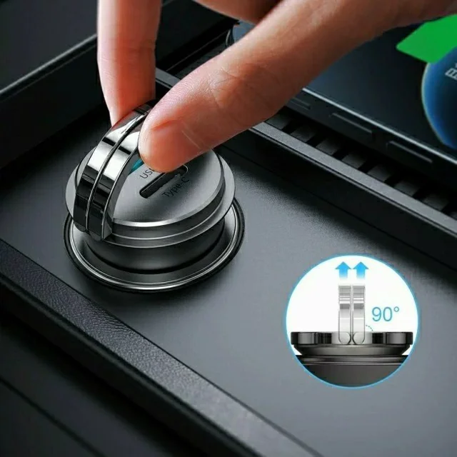 شارژر فندکی 45W پورت USB-C و USB-A برند جویروم مدل C-A35 - تصویر 4