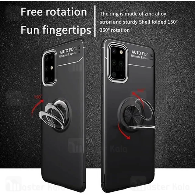 قاب ژله ای طرح چرم انگشتی سامسونگ Samsung Galaxy S20 AutoFocus Magnetic Ring - تصویر 7