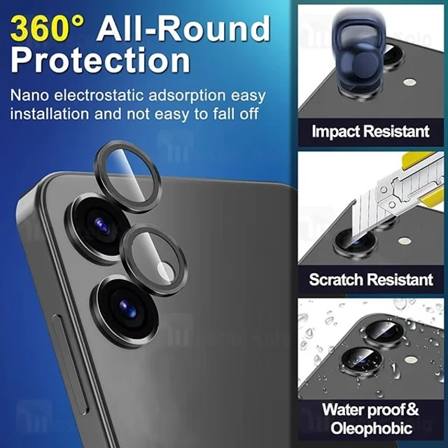 محافظ لنز فلزی دوربین سامسونگ Samsung Galaxy A05 Lens Shield - تصویر 3