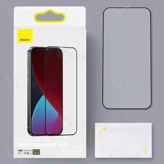 پک 2تایی محافظ صفحه شیشه ای تمام صفحه بیسوس آیفون Apple iPhone 12 Mini Baseus - تصویر 3