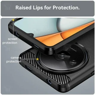 قاب فیبر کربنی شیائومی Xiaomi Redmi A3 / Poco C61 Rugged Armor Fiber Carbon - تصویر 6
