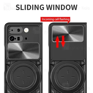 قاب ضد ضربه مگنتی گوگل Google Pixel 9 Pro Fold Magnetic Support Case دارای محافظ دوربین - تصویر 3