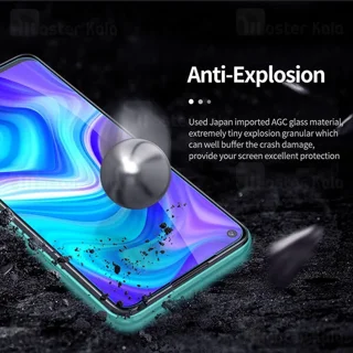 محافظ صفحه شیشه ای نیلکین Xiaomi Redmi Note 9 / Redmi 10x 4G Nillkin H+ Pro + محافظ لنز - تصویر 6