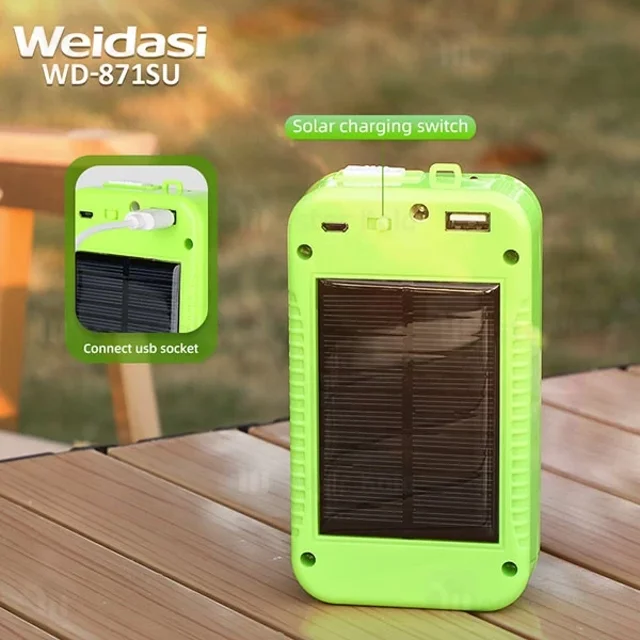 چراغ اضطراری شارژی ویداسی Weidasi WD-871SU - تصویر 3
