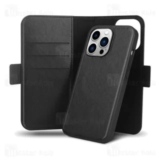 کیف چرمی مگ سیف گرین لاین آیفون Apple iPhone 13 Pro Green Lion 2 in 1 Leather Wallet - تصویر 2