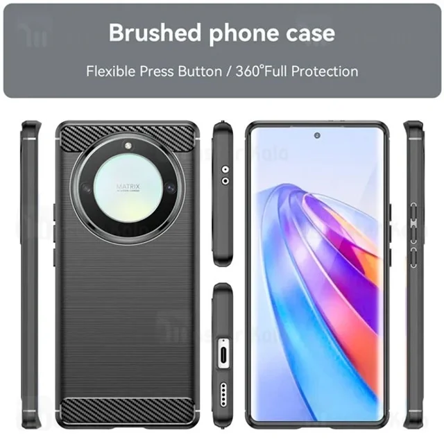 قاب فیبر کربنی هانر Honor X9b / X50 Rugged Armor Fiber Carbon - تصویر 4