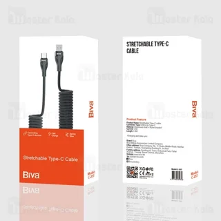کابل Type-C فنری بیوا Biva C-25T Stretchable توان 12 وات - تصویر 3