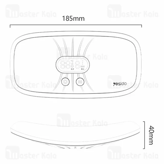 ماساژور حرارتی شکم و کمر یسیدو Yesido MG28 - تصویر 8