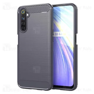 قاب محافظ ژله ای ریلمی Realme 6 Pro Rugged Armor Fiber Carbon - تصویر 7
